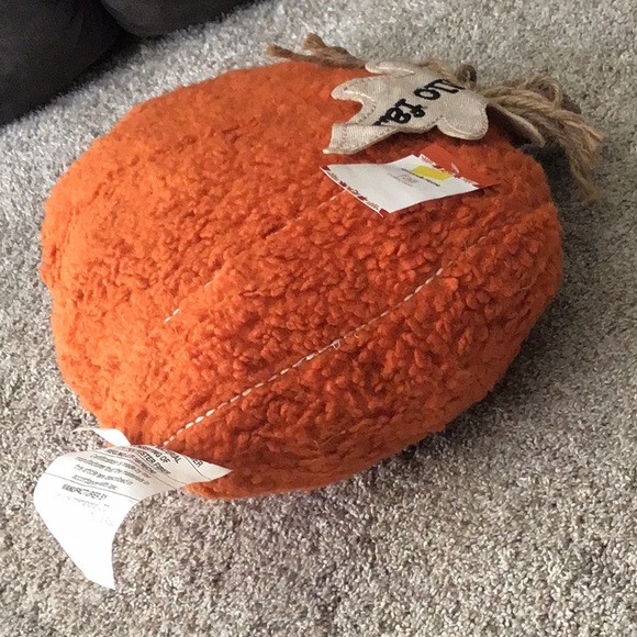 SHERPA PUMPKIN PILLOW - NWT - Picture 5 of 6